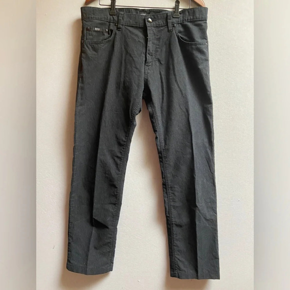 Hugo Boss black straight leg  denim jean Sz 35 - Picture 1 of 11